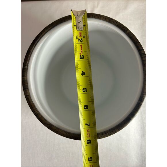 Vintage Irvinware Ice Bucket MCM vinyl wood grain - Picture 7 of 7